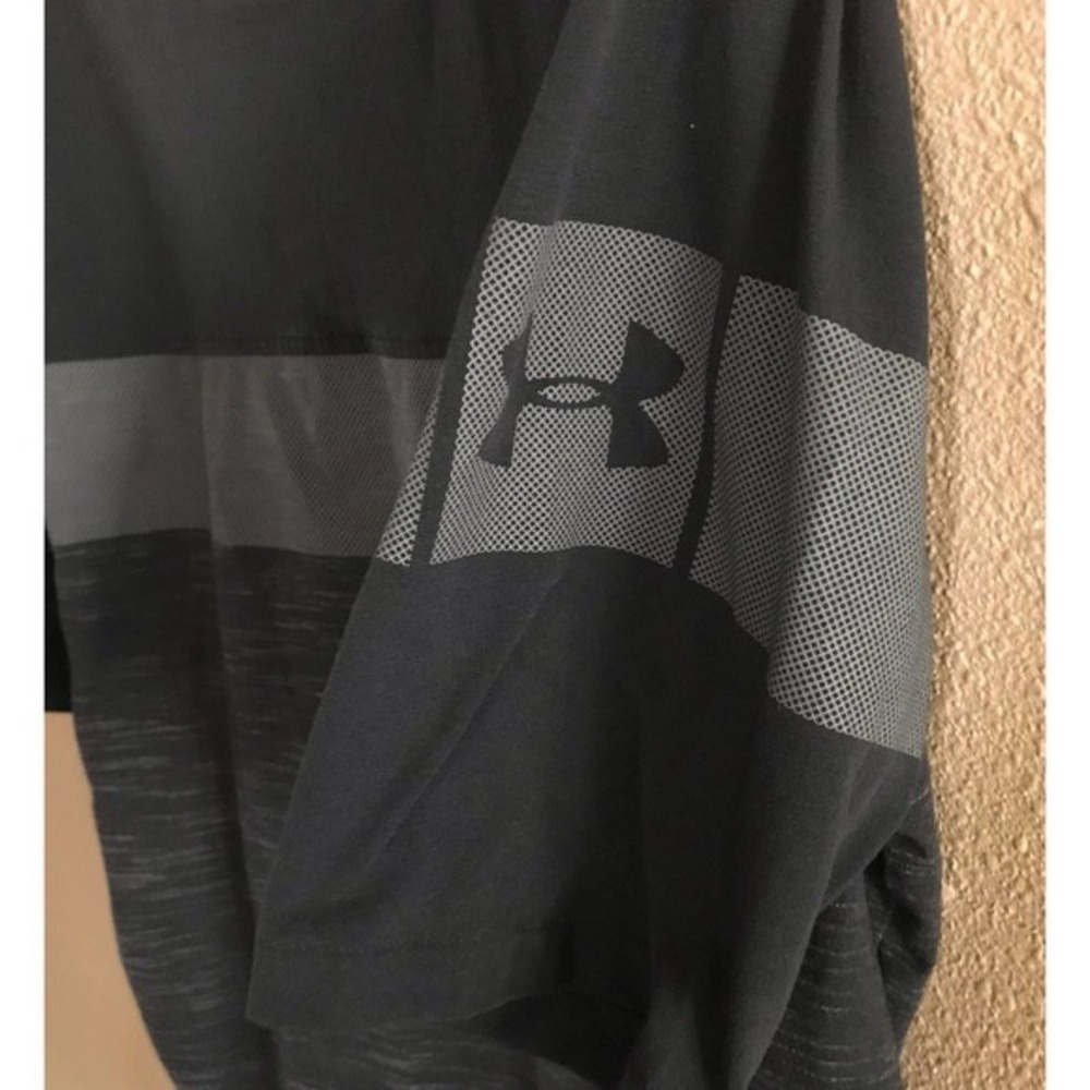 Under Armour Heat Gear Men's ‎ 2XL Short Sleeve Black, Grey Tee Shirt - Picture 5 of 14
